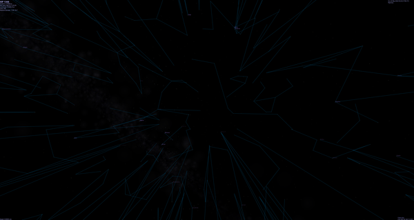 Niect nighttime sky map with Sol constellations